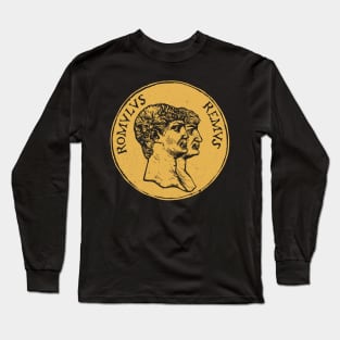 Romulus Et Remus Coin Long Sleeve T-Shirt